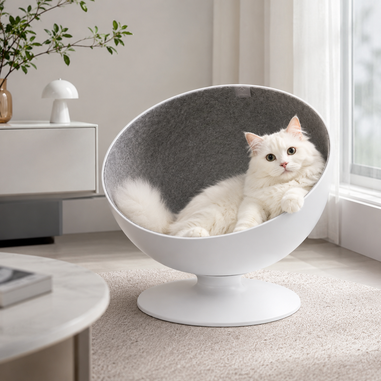 Modern Swivel Cat Lounge Chair